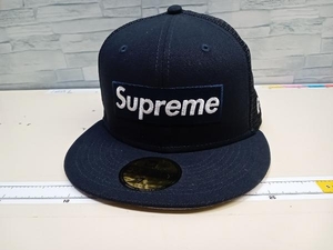 Supreme× NEW ERA/シュプリーム/ニューエラ/31381NEW_Japan/BOX LOGO MESH BACK/22SS/キャップ/ネイビー×ブラック/7 1/2サイズ