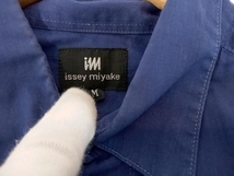 ISSEY MIYAKE イッセイミヤケ ネイビー M 半袖シャツ モード メンズ_画像3
