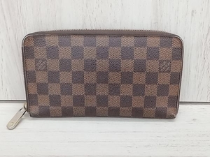 LOUIS VUITTON ダミエ CA0116 ジッピー・オーガナイザー N60003 ブラウン ルイヴィトン 財布 長財布