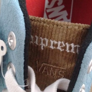 美品 VANS × Supreme 721454 LAMPIN PRO バンズ シュプリーム スニーカー メンズ コーデュロイ ブルー ストリート カジュアル コラボの画像7