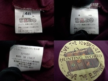 HUNTING WORLD 長袖Tシャツ サイズ48 パープル系 小豆色 ハンティングワールド_画像5