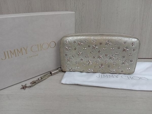 JIMMY CHOO 長財布(小銭入れあり)ベージュ レディース