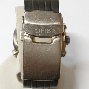 【ジャンク】 ORIS オリス 7542 自動巻 クロノグラフ 黒文字盤 腕時計の画像6