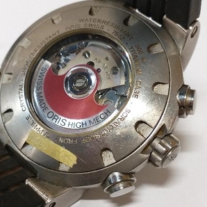 【ジャンク】 ORIS オリス 7542 自動巻 クロノグラフ 黒文字盤 腕時計の画像8