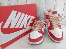 NIKE ナイキ w DUNK LOW PRM ウィメンズ ダンク ロープレミアム FB7910-600 スニーカー レッド×ピンク 28.5cm 店舗受取可_画像1