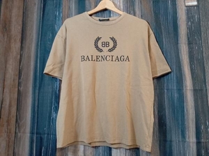 BALENCIAGA バレンシアガ BBロゴ 半袖Tシャツ オーカー XS 店舗受取可