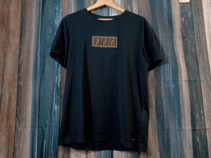 FENDI フェンディ イタリア製 半袖Tシャツ ワッペン ブラック L 店舗受取可