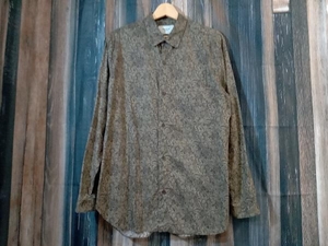 YAECA WRITE ヤエカライト BUTTON SHIRT LIBERTY 長袖シャツ 48153 MONO GATSBY ブラウン系 総柄 M 店舗受取可