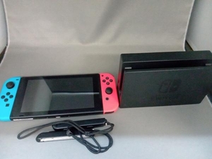 箱・説明書なし 付属品欠品 Nintendo Switch Joy-Con(L) ネオンブルー/(R) ネオンレッド(HADSKABAA)(バッテリー拡張モデル)