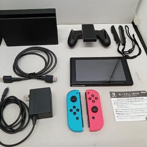 「1円スタート」Nintendo Switch Joy-Con(L) ネオンブルー/(R) ネオンレッド(HADSKABAA)(バッテリー拡張モデル)の画像2