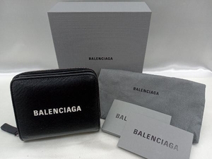 【BALENCIAGA】バレンシアガ 551933・1000・W527545 折財布 ブラック 箱有 中古