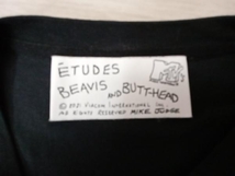 Tシャツ/ロンT Etudes Beavis ＆ Butthead E19M-441-01 半袖Tシャツ　ビーバス アンド バッドヘッド　ブラック　Lサイズ 店舗受取可_画像3