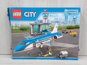 ジャンク LEGO レゴ CITY 60104 空港ターミナルと旅客機