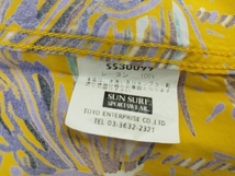 SUN SURF SS30099 アロハシャツ 表記サイズ S イエロー 店舗受取可_画像5
