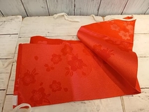 女児 作り帯 赤 桜 5枚羽根 浴衣 和装 和服_画像6