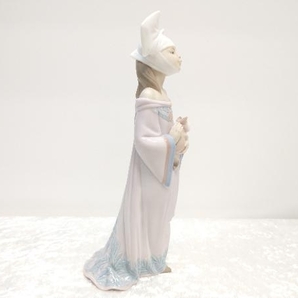 LLADRO リヤドロ Medieval Maidenフィギュリン 陶器人形 置物 猫 ネコ 6110 店舗受取可の画像4