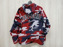 NIKE×Supreme ナイキ シュプリーム ジャケット Sサイズ 2022s WEEK14 レッド 迷彩柄 カモフラ Arc Corduroy Hooded Jaket_画像2