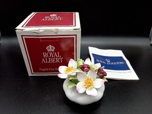 【箱付き】ROYAL ALBERT ロイヤルアルバート 陶器 花 FLOWER OF THE MONTH 12月 陶花 フィギュリン クリスマスローズ