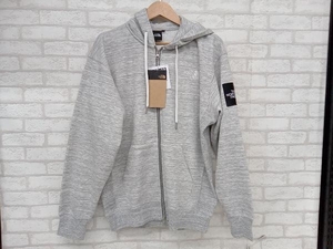 美品 THE NORTH FACE Square Logo Full Zip NT12335 ザノースフェイス パーカー メンズ ミックスグレー Mサイズ アウトドア 定価14,300円