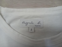 Agnes b 半袖Tシャツ アニエスベー ホワイト サイズ2 店舗受取可_画像3