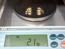 【K18】2.1g イヤリング 貴金属 金 ゴールド アクセサリー レディース 中古_画像7