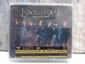 【未開封品】 BALLISTIK BOYZ from EXILE TRIBE CD Back & Forth(3CD)