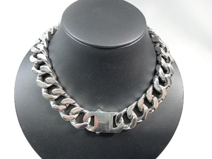 VITALY バイタリー RIOT CHOKER CHAIN チェーンネックレス チョーカー シルバーカラー 45cm 幅2cm 総重量268.8g