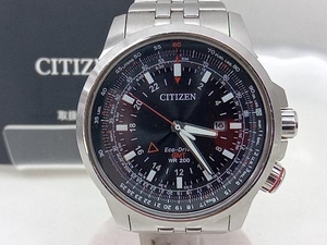 【CITIZEN】PROMASTER B877-R005651／GMT 時計 腕時計 エコドライブ ソーラー メンズ 中古