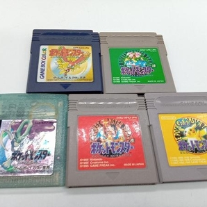 ゲームボーイ5本セット ポケモン赤緑金クリスタルピカチュウの画像3