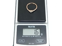 4℃ K10 9.5号 総1.6g ヨンドシー 指輪リング_画像7