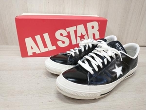 通年 CONVERSE コンバース ワンスター ONE STAR J スニーカー レザー 本革 madeinJapan ブラック 28cm