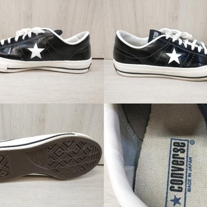 通年 CONVERSE コンバース ワンスター ONE STAR J スニーカー レザー 本革 madeinJapan ブラック 28cmの画像6