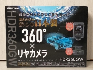 COMTEC コムテック ドライブレコーダー HDR360GW 360°カメラ+リヤカメラ