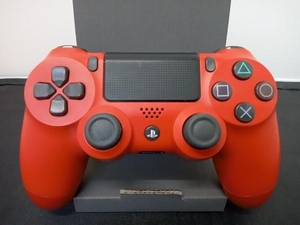 ジャンク PlayStation4 コントローラー　DUALSHOCK　レッド　PS4　SONY　純正