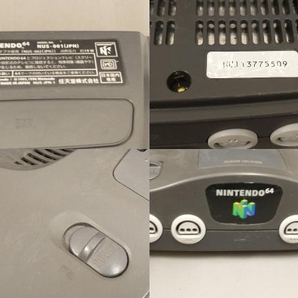 【ジャンク】【通電のみ確認済】 NINTENDO 64 コントローラ3点 64GBパック付属の画像7