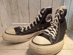 CONVERSE 日本製 ALL STAR HI BLACK コンバース ハイカット ブラック スニーカー 27cm 82/1