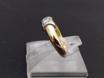 K18　Pt900 ＃12　D0.12ct　4.4g D付きコンビリング 店舗受取可_画像2