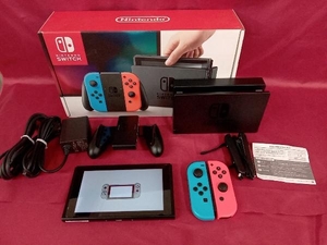 動作確認済 Nintendo Switch Joy-Con(L) ネオンブルー/(R) ネオンレッド(HACSKABAA)