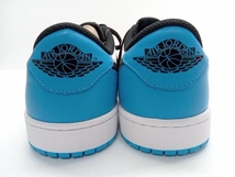 NIKE Air Jordan 1 RETRO Low OG 'Black and Dark Powder Blue/UNC' CZ0790−104　ナイキ エア ジョーダン 1 ロー OG　スニーカー　28.5cm_画像6