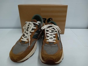 【箱付】New Balance×carhartt WIP ニューバランス×カーハート ダブリューアイピー／M990CH6 スニーカー ブラウン 27cm メンズ