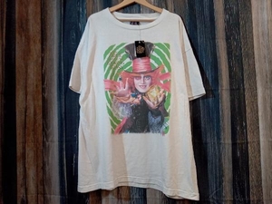 SAINT M x Disney セントマイケルxディズニー アリスインワンダーランド MAD HATTER Tシャツ SM-A23-0000-C25 ナチュラル XXL 店舗受取可