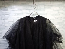 COMME des GARCONS NoirKeiNinomiya コムデギャルソン ノアールケイニノミヤ 3J-T009 BLACK TULLE DRESS チュール ワンピース サイズM_画像3