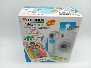 FUJIFILM instax mini7 ポラロイドカメラ チェキ POP ブルー