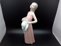 LLADRO フィギュリン 麦わら帽子を持つ少女 花壇の中で リヤドロ_画像1