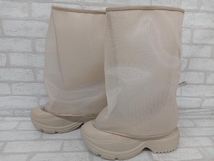 ☆ YELLO SLEEK MESH BOOTS YE-24S1-SB03 イエロ メッシュブーツ シューズ スニーカー レディース ベージュ サイズL カジュアル 厚底_画像2