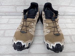 salomon SPEEDCROSS 6 417387 GORE-TEX サロモン スピードクロス スニーカー シューズ メンズ ベージュ アウトドア 27.5cm 使用感あり