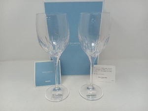 WEDGWOOD ウェッジウッド DUCHESSE WINE CRYSTAL 1060969 ペアワイングラス　飲み口直径:約7.0cm 高さ:約24cm 無鉛クリスタルガラス