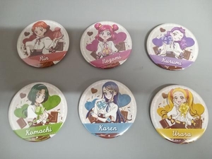 【6個セット】缶バッチ　Precure Sweets Fair　のぞみ＆りん＆くるみ＆こまち＆かれん＆うらら