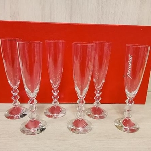 現状品 Baccarat バカラ ベガ シャンパンフルート 6客 使用感有り 箱に汚れありの画像1