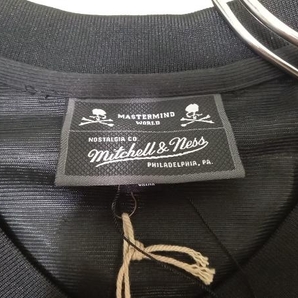 美品 Master mind × Mitchell＆Ness Legacy マスターマインド ミッチェル&ネス Jersey Tee 996-1251093 ゲームシャツ ブラック系 刺繍の画像6
